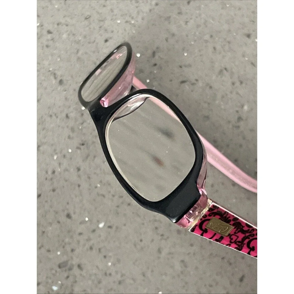 Candie’s Eyeglasses Frames ONLY C Nicolete BLK 44-16-130 Black/Pink Full Rim